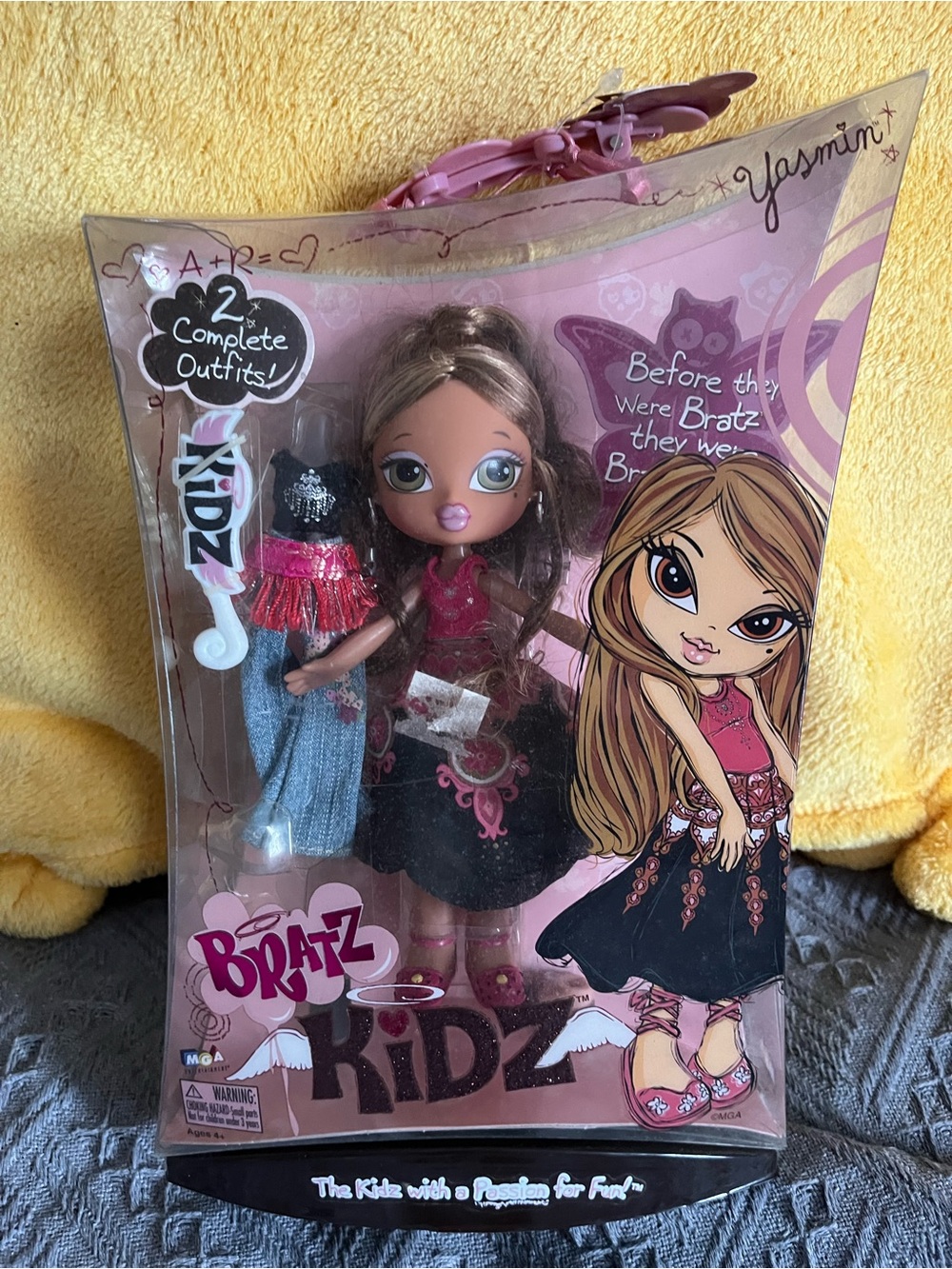 Bratz Kidz Yasmin Fashion Doll - Pink & Black Outfit